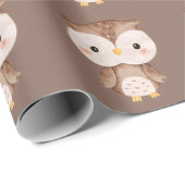 Cute Brown OWL ラッピングペーパー (ロールコーナー)