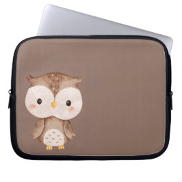 Cute Brown OWL ラップトップスリーブ