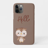 Cute Brown OWL Case-Mate iPhoneケース (裏)