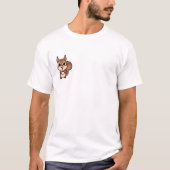 Cute Brown Squirrel Cartoon Tシャツ (正面)