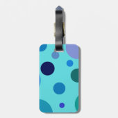 Cute Bubbly Design ラゲッジタグ (裏面縦)