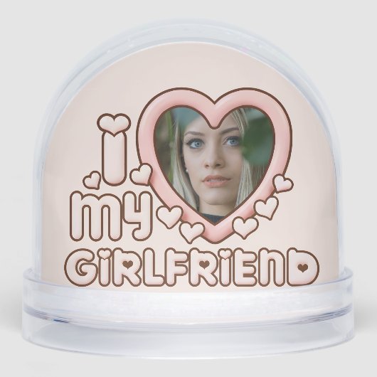 Cute Bubbly I Love My Girlfriend Custom (正面)