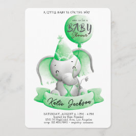 Cute Budget Baby Shower 招待状