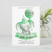 Cute Budget Baby Shower 招待状 (スタンド正面)