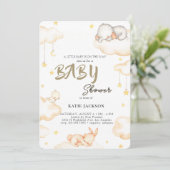 Cute Budget Baby Shower 招待状 (スタンド正面)