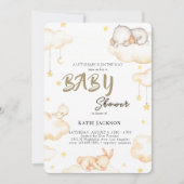 Cute Budget Baby Shower 招待状 (正面)