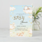 Cute Budget Baby Shower 招待状 (スタンド正面)