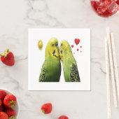 Cute Budgie Design スタンダードカクテルナプキン (インサイチュ)