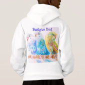 Cute Budgie Watercolor Painting Budgies Dad (裏面)