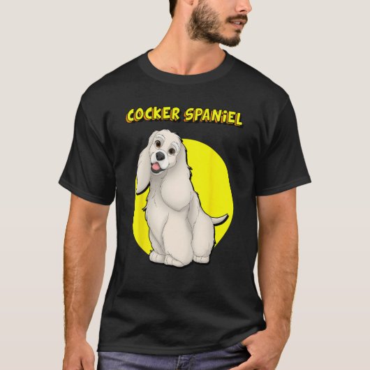 Cute Buff Cocker Spaniel Tシャツ (正面)