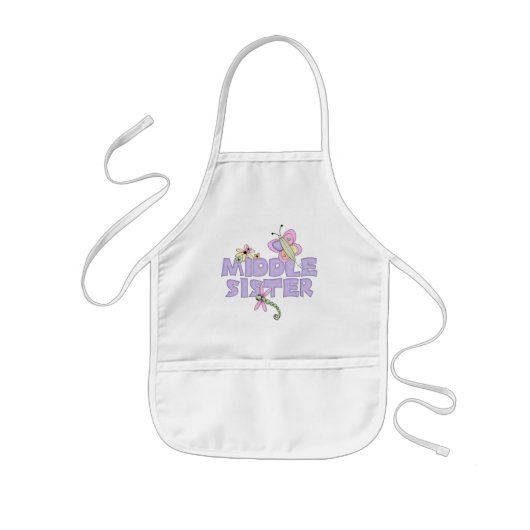 Cute Bugs Middle Sister Apron 子供用エプロン (正面)