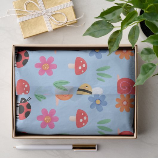Cute Bugs Tissue Paper 薄葉紙 (ギフト)