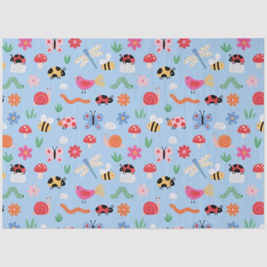 Cute Bugs Tissue Paper 薄葉紙 (正面)