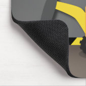 Cute Builder Boy In Construction Excavator マウスパッド (コーナー)