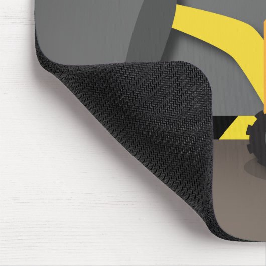 Cute Builder Boy In Construction Excavator   マウスパッド (コーナー)