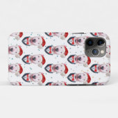 Cute Bull Terrier Dog Christmas Pattern Case-Mate iPhoneケース (裏面(横))