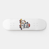 Cute Bulldog Skater スケートボード (横)