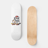 Cute Bulldog Skater スケートボード (正面)