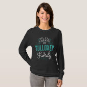 Cute Bulloxer  Family Dog  for Women Men Tシャツ (正面フル)