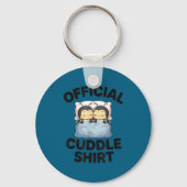 Cute Bumble Bee Couple Cuddle  キーホルダー (正面)