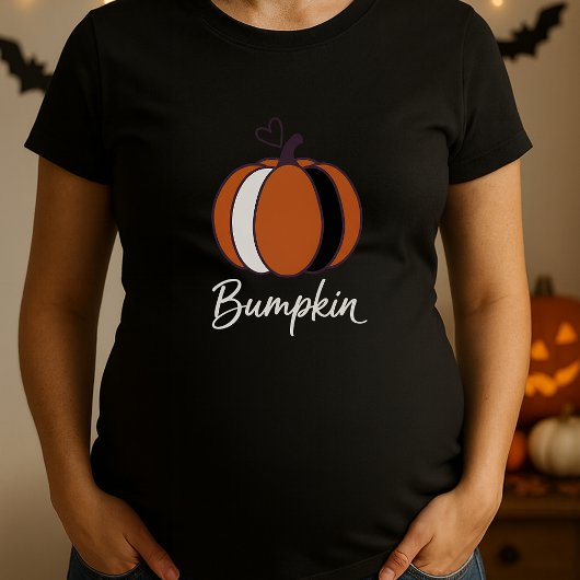 Cute Bumpkin Pumpkin On The Way Maternity Tシャツ