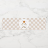 Cute Bun In The Oven Baby Shower ペットボトルラベル (シングルラベル)