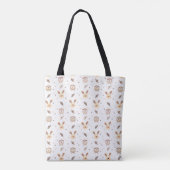 Cute Bunnies, Owls and Moths Tote トートバッグ (裏面)