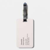 Cute Bunnies Sharing a Heart ラゲッジタグ (裏面縦)