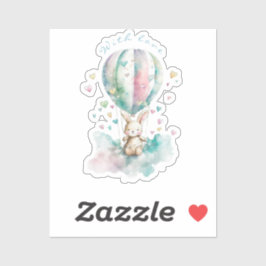 Cute bunny AÉRONAUTE, personnalisé シール