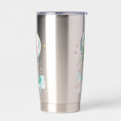 Cute bunny AÉRONAUTE, personnalisé 保温保冷タンブラー (左面)