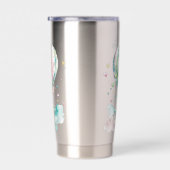 Cute bunny AÉRONAUTE, personnalisé 保温保冷タンブラー (右面)