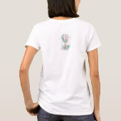 Cute bunny AÉRONAUTE, personnalisé Tシャツ (裏面)