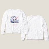 cute bunny and crescent moon  (デザイン 正面＆背面)