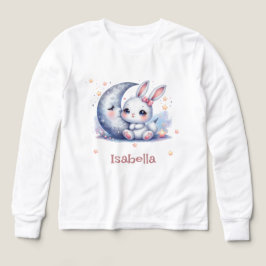 cute bunny and crescent moon 