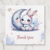 cute bunny and crescent moon  フェイバータグ (正面)