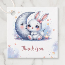 cute bunny and crescent moon  フェイバータグ