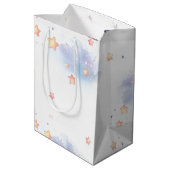 cute bunny and crescent moon ミディアムペーパーバッグ (裏面アングル)