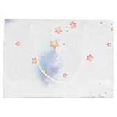 cute bunny and crescent moon ラージペーパーバッグ (裏面)