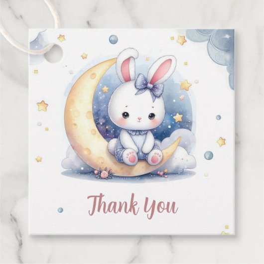 cute bunny and shiny moon  フェイバータグ (正面)