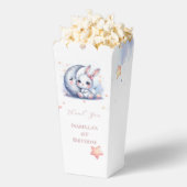 cute bunny and silver moon  favor boxes フェイバーボックス (はじけた状態)