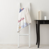 cute bunny and the crescent moon  シェルパブランケット (インサイチュ)