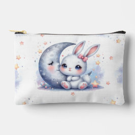 Cute bunny and the moon pencil case アクセサリーポーチ