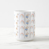 Cute bunny animals pastel コーヒーマグカップ (中央)