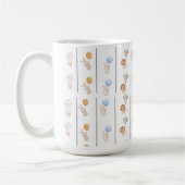 Cute bunny animals pastel コーヒーマグカップ (左)
