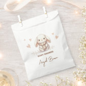 Cute Bunny Baby Shower Favor フェイバーバッグ (クリップ留めされた状態)