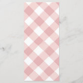 Cute Bunny Baby Shower Girl Pink Floral メニュー (裏面)