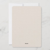 Cute bunny baby shower invitation シーズンカード (裏面)