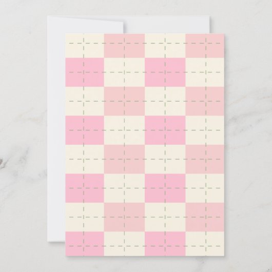 Cute bunny birthday 招待状 (裏面)