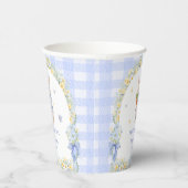 Cute Bunny Blue Baby Shower Paper Cups 紙コップ (右)