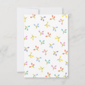 Cute Bunny Border Easter Invitation Egg Hunt 招待状 (裏面)